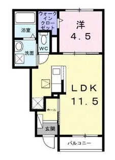 エトワール ブランシュ【1階】の間取り