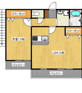 ベルフール【2階】の間取り