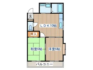 ヒルサイドテラス【2階】の間取り