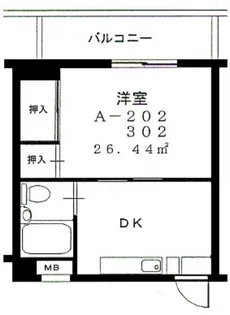コーポサザンクロスA【3階】の間取り
