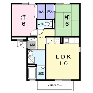 アルタイル梅美台【2階】の間取り