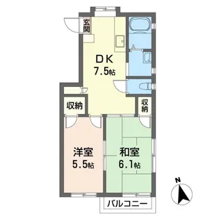 メイプルハイム【2階】の間取り