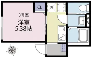 パークメゾン鶴見【1階】の間取り