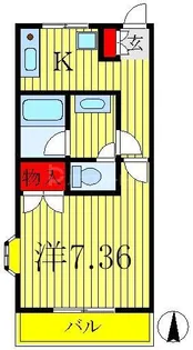 ジュネスYK【1階】の間取り