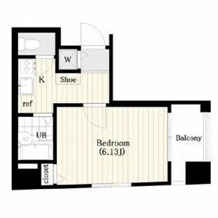 CYNTHIA FOUR-D HATAGAYA【5階】の間取り