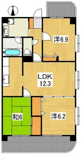 ベルグランデ【3階】の間取り