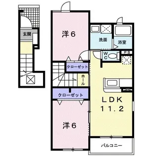 ショコラIII【2階】の間取り