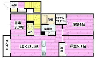 フルール C棟【2階】の間取り