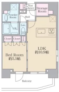 REVECITYSENDAGAYA レーヴシティ センダガヤ【11階】の間取り