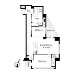 Le carre則武(ルカレ則武)【4階】の間取り