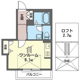 パレスエルクレアII【2階】の間取り