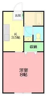 セゾンキタカド【1階】の間取り