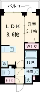 クレストコート大岡山【1階】の間取り