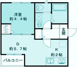 メゾン クレスト【2階】の間取り
