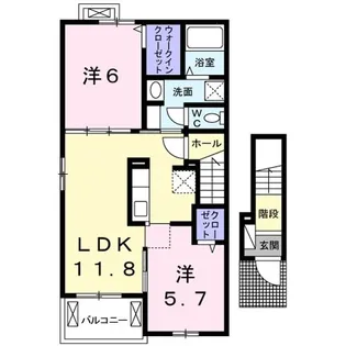 リバイバルMII【2階】の間取り