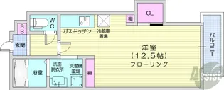アルファレジデンス北22条【4階】の間取り