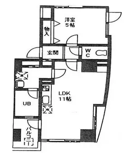 AXIS下町【3階】の間取り