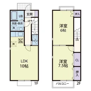 DUPLEX NOJIMA Aの間取り