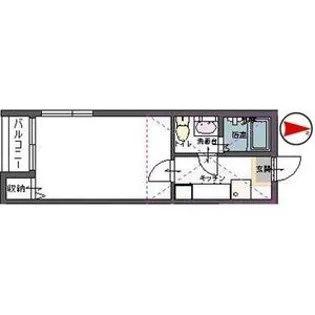 コーポ・カワムラ【1階】の間取り