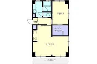 マンションハイブリッジ【3階】の間取り