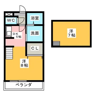 LALA・HILLS Part1【2階】の間取り