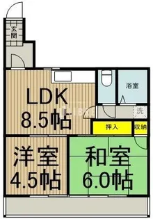 アメニティコウヤマ第5ガーデン【1階】の間取り