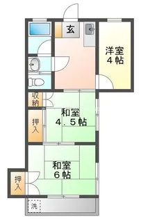 国分寺ハイメント【2階】の間取り