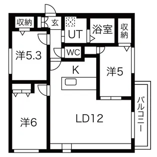 J-CITY.STELLA【3階】の間取り