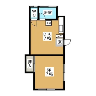 プチメゾンヒノ【1階】の間取り