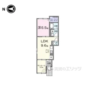 サンシャイン中曽司【1階】の間取り