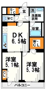 ルフレ世田谷ノール【1階】の間取り