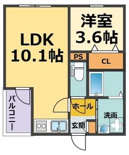 リブレメゾン東鳴尾I【1階】の間取り