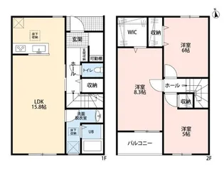 リーブルファイン深谷駅2【1階】の間取り