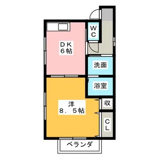 セジュールナベタ【1階】の間取り