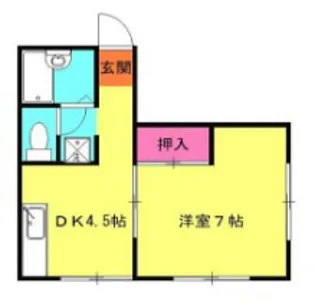 田中ハイツ【1階】の間取り