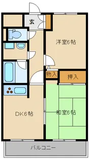 ベルフルール宮前平【2階】の間取り