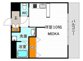 ベージョフロレスタ松崎町【2階】の間取り