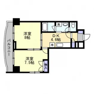 サンビレッジ段原【3階】の間取り