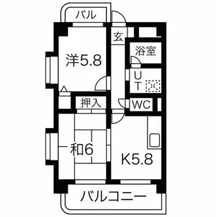 ピュアプレイス【4階】の間取り