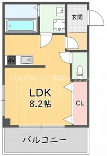 クライス横堤【2階】の間取り