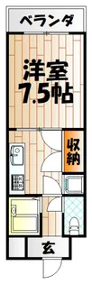 グランドアイ小倉【1階】の間取り
