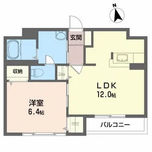アプリコットC【2階】の間取り