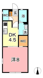 エスペランサ福島 A【1階】の間取り