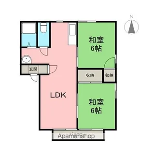 グリーンヒル【1階】の間取り