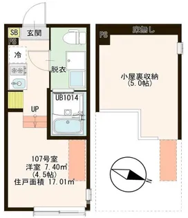 ハーモニーテラス北小岩XIX【1階】の間取り