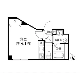 プレール・ドゥーク成増【1階】の間取り