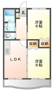 垂水大丸マンション【2階】の間取り