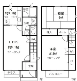 ガーデンテラス国立の間取り