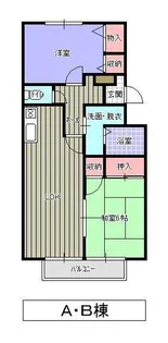 サンハイツ小森野A【2階】の間取り