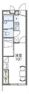 レオパレスエポック【2階】の間取り